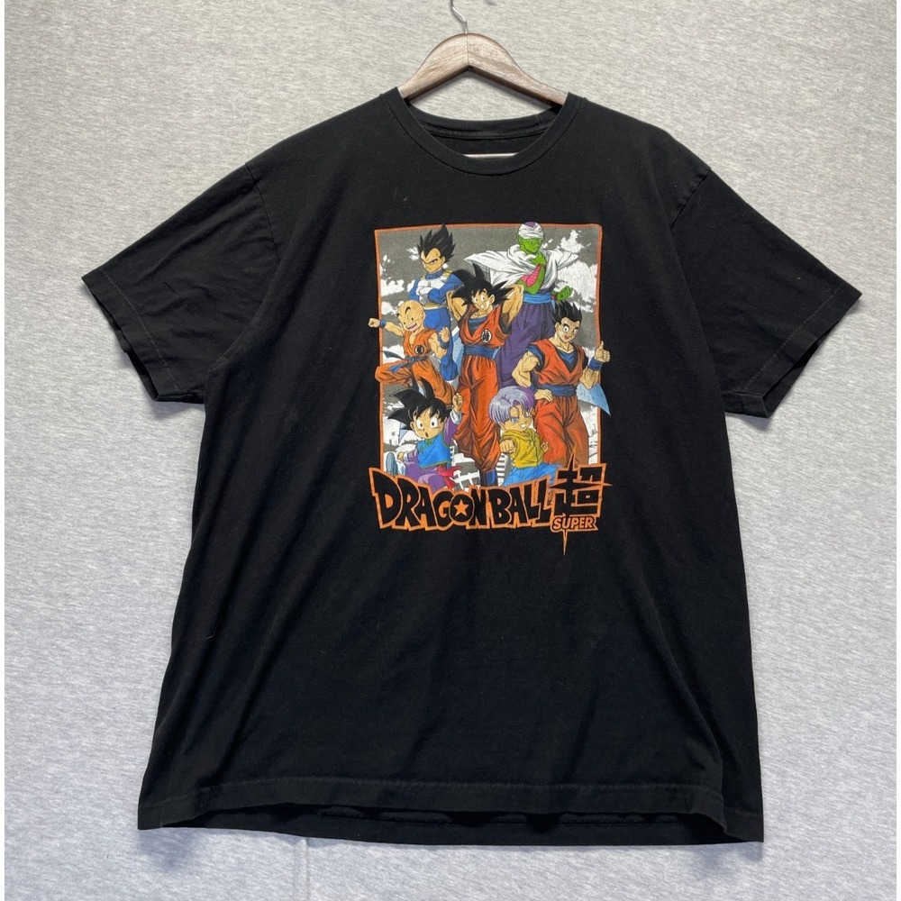 Dragon Ball Z Super T Shirt‎ Mens XL Black Graphic Print Goku Vegeta Gohan Anime